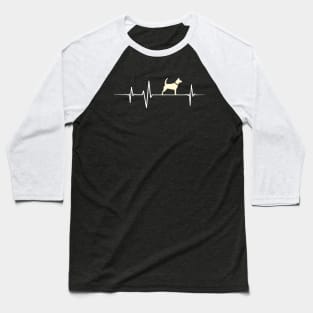 Heartbeat - Dog Baseball T-Shirt